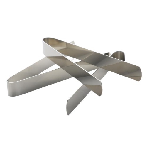 Pince a charbon en acier inoxydable, longueur 12 cm - BOITE DE 3.