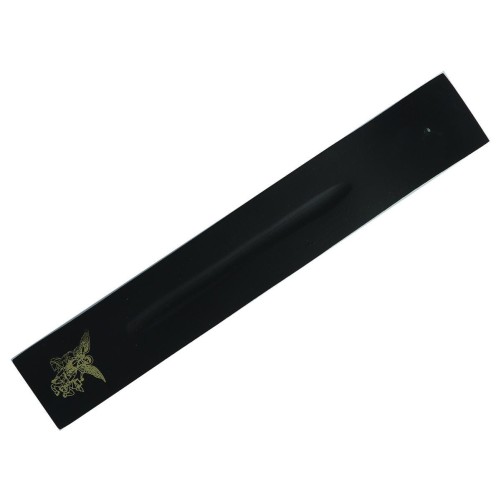 Br-ucirc-le-encens en aluminium d-eacute-cor-eacute-- motif Saint Michel- pour b-acirc-tonnets- L- 26 cm- Bo-icirc-te de 4--