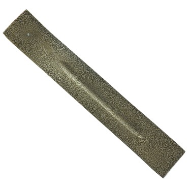 Brule encens pour batonnets en aluminium couleur bronze marbre, L. 26 cm. BOITE DE 4.