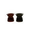 Brule parfum en ceramique decor en relief. H 6.50 cm Ø 7 cm. Boite presentoir de 20 pieces couleurs assorties..