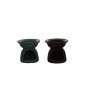 Brule parfum en ceramique decor en relief. H 6.50 cm Ø 7 cm. Boite presentoir de 20 pieces couleurs assorties..