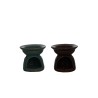 Brule parfum en ceramique decor en relief. H 6.50 cm Ø 7 cm. Boite presentoir de 20 pieces couleurs assorties..