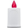 Lumignon blanc a piles H. 10 cm, plusieurs saints..