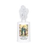 Lumignon blanc a piles H. 13,5 cm avec ange, plusieurs saints.