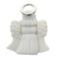 Boite présentoir ange velours blanc pour chaine ou collier. Hauteur 7 cm.