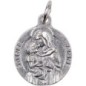Medaille moulee ou frappee en metal couleur argentee Ø 1.8 cm. Plusieurs saints.