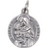 Medaille moulee ou frappee en metal couleur argentee Ø 1.8 cm. Plusieurs saints.