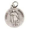 Medaille moulee ou frappee en metal couleur argentee Ø 1.8 cm. Plusieurs saints.
