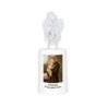 Lumignon blanc a piles H. 13,5 cm avec ange, plusieurs saints.