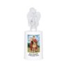 Lumignon blanc a piles H. 13,5 cm avec ange, plusieurs saints.