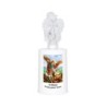 Lumignon blanc a piles H. 13,5 cm avec ange, plusieurs saints.