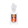 Lumignon blanc a piles H. 13,5 cm avec ange, plusieurs saints.