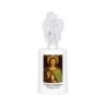 Lumignon blanc a piles H. 13,5 cm avec ange, plusieurs saints.