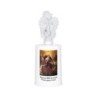 Lumignon blanc a piles H. 13,5 cm avec ange, plusieurs saints.
