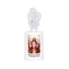 Lumignon blanc a piles H. 13,5 cm avec ange, plusieurs saints.