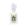 Lumignon blanc a piles H. 13,5 cm avec ange, plusieurs saints.