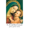 Autocollant transparent classique sans priere H. 10,5 x 6,5 cm pour bougie de neuvaine..