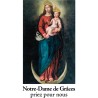 Autocollant transparent classique sans priere H. 10,5 x 6,5 cm pour bougie de neuvaine..