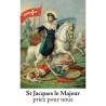 Autocollant transparent classique sans priere H. 10,5 x 6,5 cm pour bougie de neuvaine..