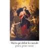 Autocollant transparent classique sans priere H. 10,5 x 6,5 cm pour bougie de neuvaine..