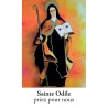 Autocollant transparent classique sans priere H. 10,5 x 6,5 cm pour bougie de neuvaine..