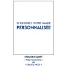 Autocollant BLANC classique sans priere 10.5 x 6.5 cm pour bougie de neuvaine..
