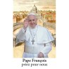 Autocollant Transparent classique de saint avec prière H. 10.5 x 6.5 cm pour bougie de neuvaine..