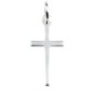 Croix de cou bâton fine en argent 925 °/°° H. 2 cm (0,96 g). Livrée en boite.