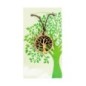 Pendentif Arbre de vie en bois d'olivier Ø 2,5 cm avec cordon 70 cm..