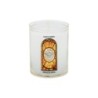 Veilleuse blanche avec autocollant -quot-vitrail-quot- de saint 20-24- H- 6-5 cm- -Oslash- 5 cm - VO 5--