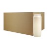 Bougie de neuvaine duree 9 jours 100% vegetal, hauteur 18 cm Ø 6,5 cm. VENDUE PAR CARTON DE 20 BOUGIES.