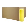 Bougie de neuvaine duree 9 jours 100% vegetal, hauteur 18 cm Ø 6,5 cm. VENDUE PAR CARTON DE 20 BOUGIES.