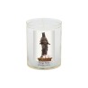 Veilleuse blanche avec autocollant de saint 20/24, H. 6,5 cm, Ø 5 cm ( VO 5).