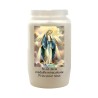 Veilleuse blanche 3 jours avec image classique de saint, hauteur 9,5 cm Ø 5.5 cm..