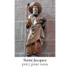 Autocollant Transparent classique sans priere de saint H. 6 x 3,6 cm pour bougie de 3 jours..