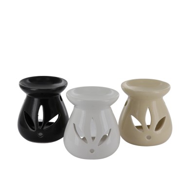 Brule parfum ceramique H. 8cm diam 7cm couleur assortie - boite de 12.
