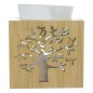Brule parfum en bois avec arbre de vie ajoure. Taille H. 11 cm x 9.50 cm.