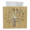 Brule parfum en bois avec arbre de vie ajoure. Taille H. 11 cm x 9.50 cm.