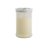 Bougie blanche mat 40 heures, hauteur 11 cm Ø 6,5 cm..