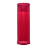 Bougie rouge d'extérieur, H.190mm Ø 64 - durée environ 4 jours et 8heures.