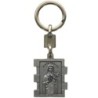 Portes clés en zamac de forme rectangulaire, hauteur 3.5 cm. Existe en différents Saints.