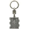 Portes clés en zamac de forme rectangulaire, hauteur 3.5 cm. Existe en différents Saints.