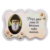 Magnet en bois H. 5 x 7 cm, avec prière pour la maison et résine de.