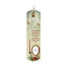 Thermometre d interieur en bois a suspendre H. 20 x 5,5 cm avec Christ et benediction a personnaliser avec une resine