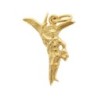 Pendentif en plaqué or 2 cm de saint Michel. Livré en boite..