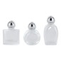 Bouteille en verre H. 4,5 cm forme selon arrivage.