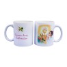 Mug blanc en ceramique texte: Souvenir de ma confirmation H.9.5 Ø 8 cm..