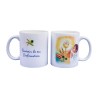 Mug blanc en ceramique texte: Souvenir de ma confirmation H.9.5 Ø 8 cm..