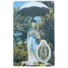 Carte médaille en métal avec prière, plastifiée – 8,5 x 5,4 cm. plusieurs saints.