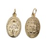 Médaille métal couleur dorée de la Vierge Miraculeuse, plusieurs tailles..